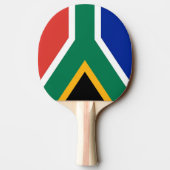 Ping pong peddel met vlag van Zuid-Afrika Tafeltennisbatje (Achterkant)