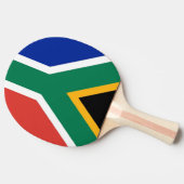 Ping pong peddel met vlag van Zuid-Afrika Tafeltennisbatje (Zijkant)