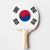 Ping pong peddel met vlag van Zuid-Korea Tafeltennisbatje (Voorkant)