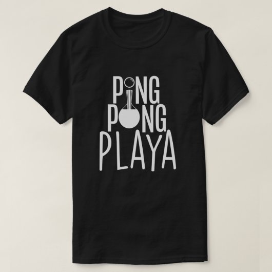 Ping Pong Playa voor mannen Funny Table Tennis T-shirt (Design voorkant)