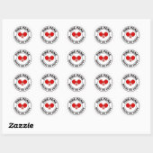 Ping Pong Player Table Tennis Coach Ronde Sticker (Vel)