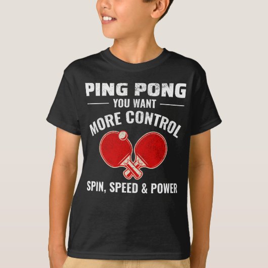 Ping Pong Player Table Tennis T-shirt (Voorkant)