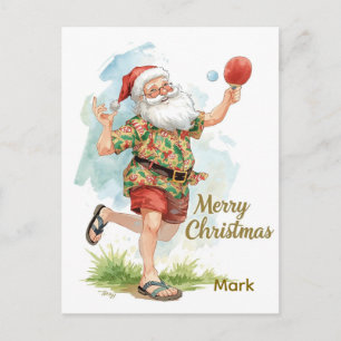 Ping Pong Prettig Kerstfeest met Kerstman Ping Feestdagenkaart