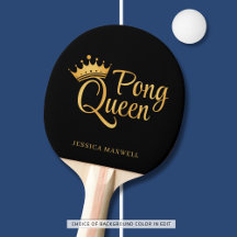 Ping Pong Queen Black Gold Naam