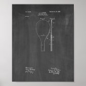 Ping-pong Racket Patent - Chalkboard Poster (Voorkant)