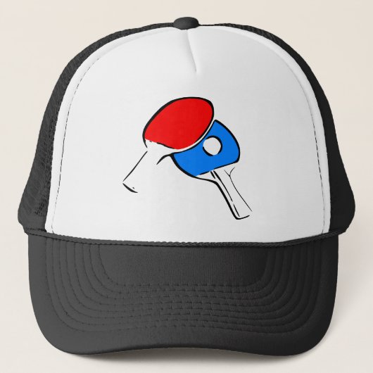 Ping Pong Red en Blue Trucker Pet (Voorkant)