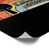 Ping Pong Retro Fun Table Tennis Poster (Hoek)