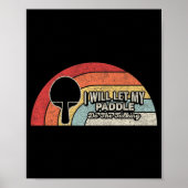 Ping Pong  Retro Fun Table Tennis Poster (Voorkant)