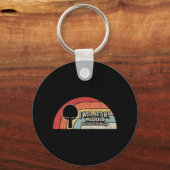 Ping Pong Retro Fun Table Tennis Sleutelhanger (Voorkant)