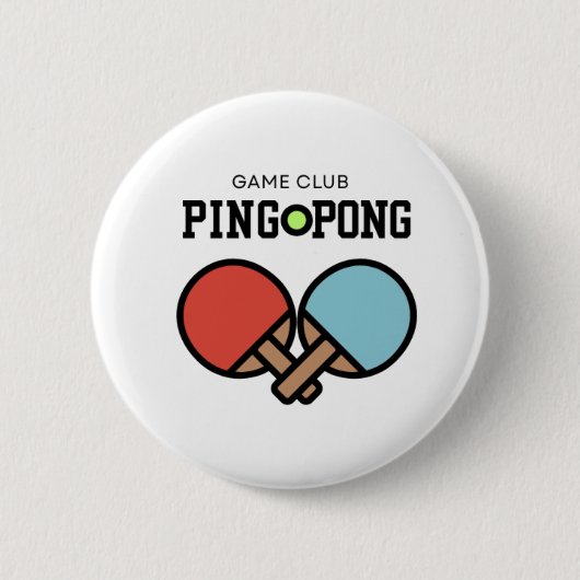 Ping Pong  Ronde Button 5,7 Cm (Voorkant)
