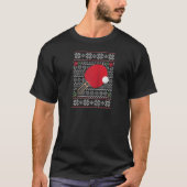 Ping Pong Santa Hoed Lelijke Kerstmis Grappige Spo T-shirt (Voorkant)