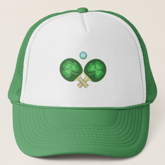 Ping Pong Shamrocks Trucker Pet (Voorkant)