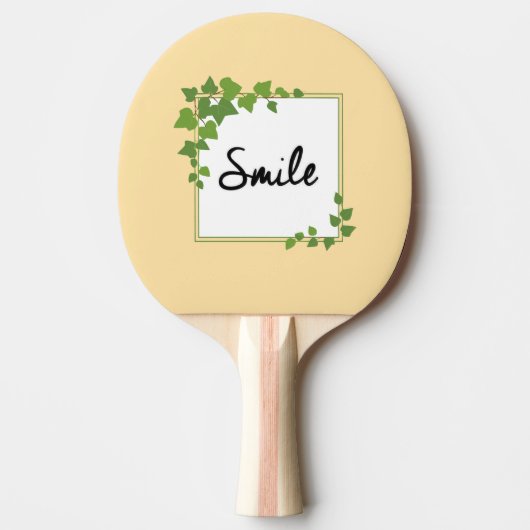 Ping pong smile  tafeltennisbatje (Voorkant)