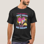 Ping Pong Soft Serve Go Get Ice Cream Table Tennis T-shirt (Voorkant)