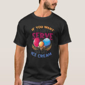 Ping Pong Soft Serve Go Get Ice Cream Table Tennis T-shirt (Voorkant)