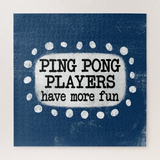 Ping Pong Spelers Hebben Meer Leuke Jigsaw Puzzel (Verticaal)