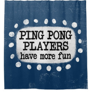 Ping Pong spelers hebben meer plezier douchegordij Douchegordijn