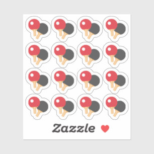 Ping Pong Spelers Sport Spel Herinnering Planner  Sticker
