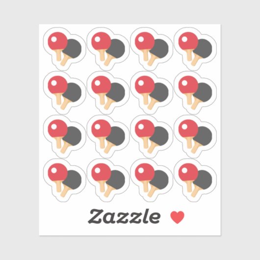 Ping Pong Spelers Sport Spel Herinnering Planner Sticker (Vel)