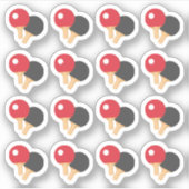 Ping Pong Spelers Sport Spel Herinnering Planner Sticker (Voorkant)