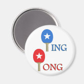 Ping Pong Star Magneet (Voorkant / Achterkant)