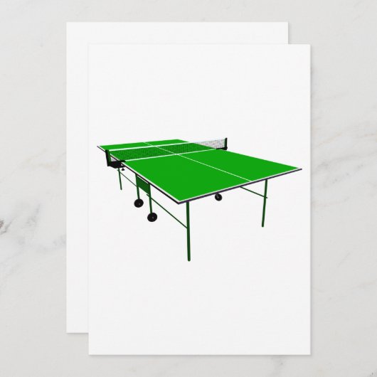 Ping Pong-tabel Kaart (Voorkant / Achterkant)