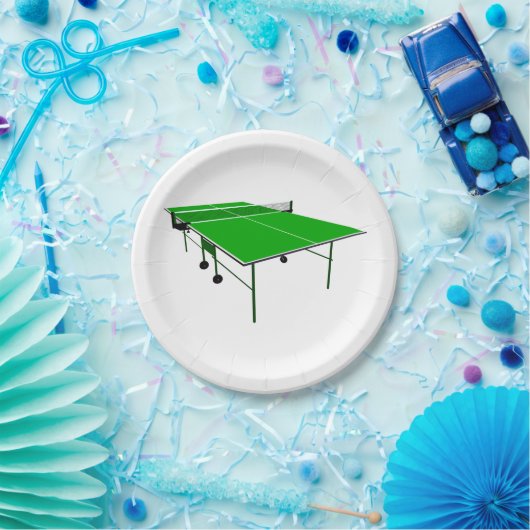 Ping Pong-tabel Papieren Bordje (Feest)