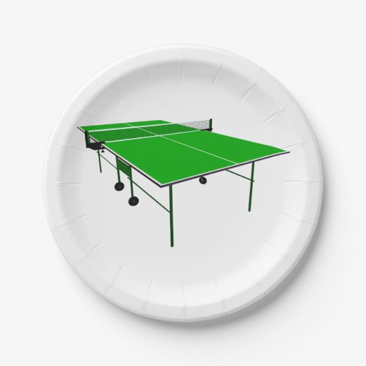 Ping Pong-tabel Papieren Bordje (Voorkant)