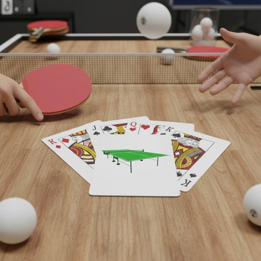 Ping Pong-tabel Pokerkaarten