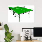 Ping Pong-tabel Poster (Thuiskantoor)