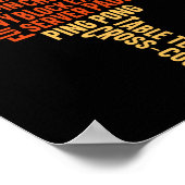 Ping Pong Table Tennis Backhand Backspin Block Poster (Hoek)
