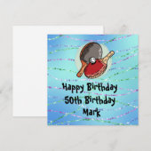  Ping pong Table Tennis Birthday Card (Voorkant / Achterkant)