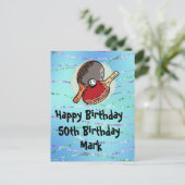 Ping pong Table Tennis Birthday Card Briefkaart (Staand voorkant)
