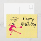 Ping Pong Table Tennis Birthday Girl Briefkaart (Voorkant / Achterkant)