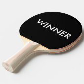 Ping Pong, Table Tennis Black en White, Winner Tafeltennisbatje (Voorkant Gekanteld)
