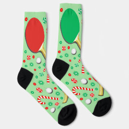Ping-Pong Table Tennis Christmas Socks Sokken