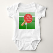 Ping Pong Table Tennis Design Baby Bodysuit (Voorkant)