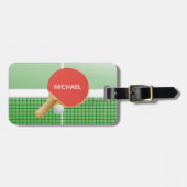 Ping Pong Table Tennis Design Bagagelabel (Voorkant horizontaal)