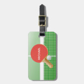 Ping Pong Table Tennis Design Bagagelabel (Voorkant verticaal)