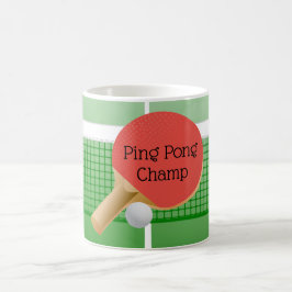Ping Pong Table Tennis Design Coffee Mok