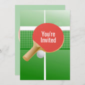 Ping Pong Table Tennis Design Kaart (Voorkant / Achterkant)