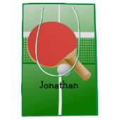 Ping Pong Table Tennis Design Medium Cadeauzakje (Voorkant)