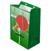 Ping Pong Table Tennis Design Medium Cadeauzakje (Achterkant Gekanteld)