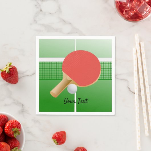 Ping Pong Table Tennis Design Paper Napkins Servet (Insitu)