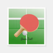 Ping Pong Table Tennis Design Paper Napkins Servet (Voorkant)