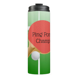 Ping Pong Table Tennis Design Thermosbeker