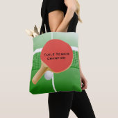 Ping Pong Table Tennis Design Tote Bag (Dichtbij)