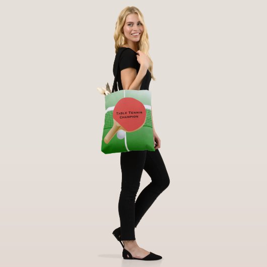 Ping Pong Table Tennis Design Tote Bag (Op model)