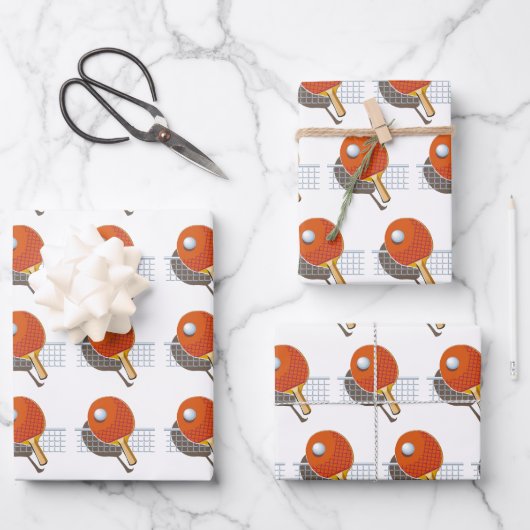 Ping Pong Table Tennis Inpakpapier Vel (Voorkant)