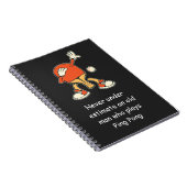 Ping Pong Table Tennis Never Underestimate Notitieboek (Rechterzijde)